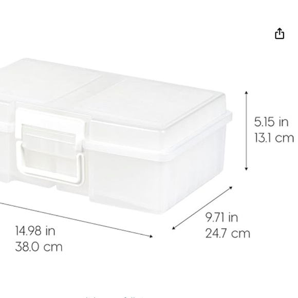 NEW Iris 4”x6” Photo Storage / Craft Box w/ 12 Cases - Picture 2 of 7